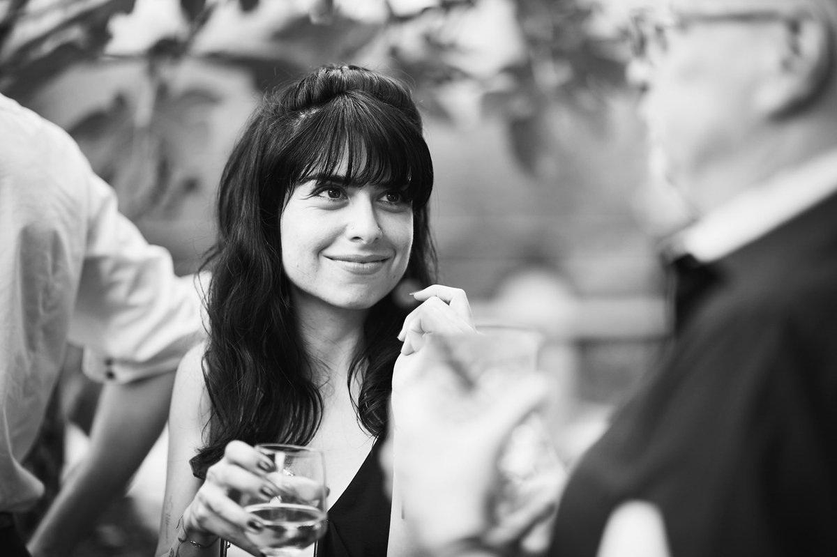 Listen to me the way Gökşen listens to acquaintances at public events. 😂 Thank you <a href="/EdelmanBXL/">Edelman Brussels</a> Team for the lovely Back to School party on Monday.