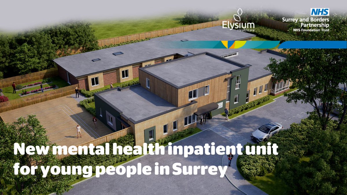 sabpNHS's tweet photo. We are so excited to announce that in partnership with @elysiumcare we are building and managing a brand-new mental health inpatient unit for young people in Surrey. Due to open at the end of 2023. More information https://t.co/hZXrNXbDYh https://t.co/wEupWB6IRs