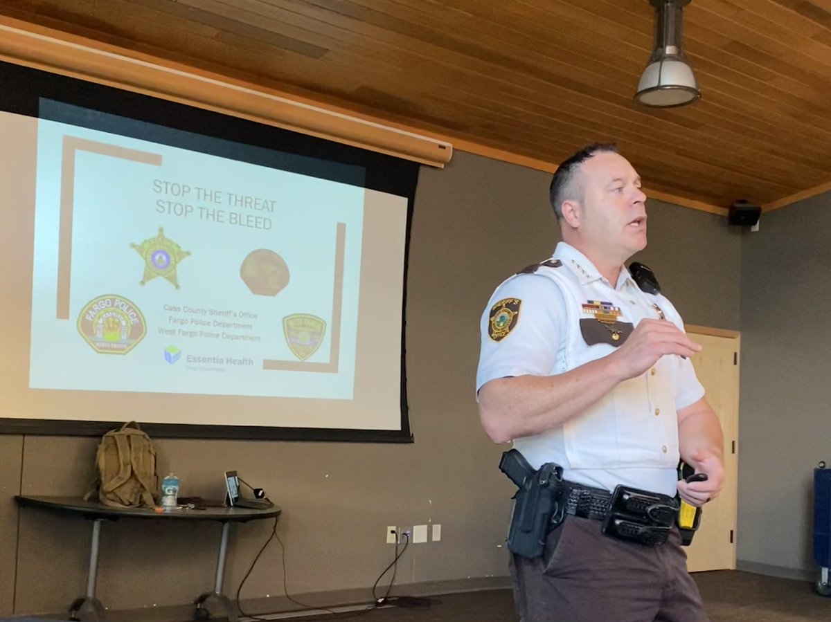 Learning skills I hope to never have to use this morning as part of a workplace response training from <a href="/CassNDSheriff/">Cass County Sheriff's Office-ND</a> and <a href="/EssentiaHealth/">EssentiaHealth</a>. 

#TrainYourTeam #FargoParks #ILoveFargo #BePrepared