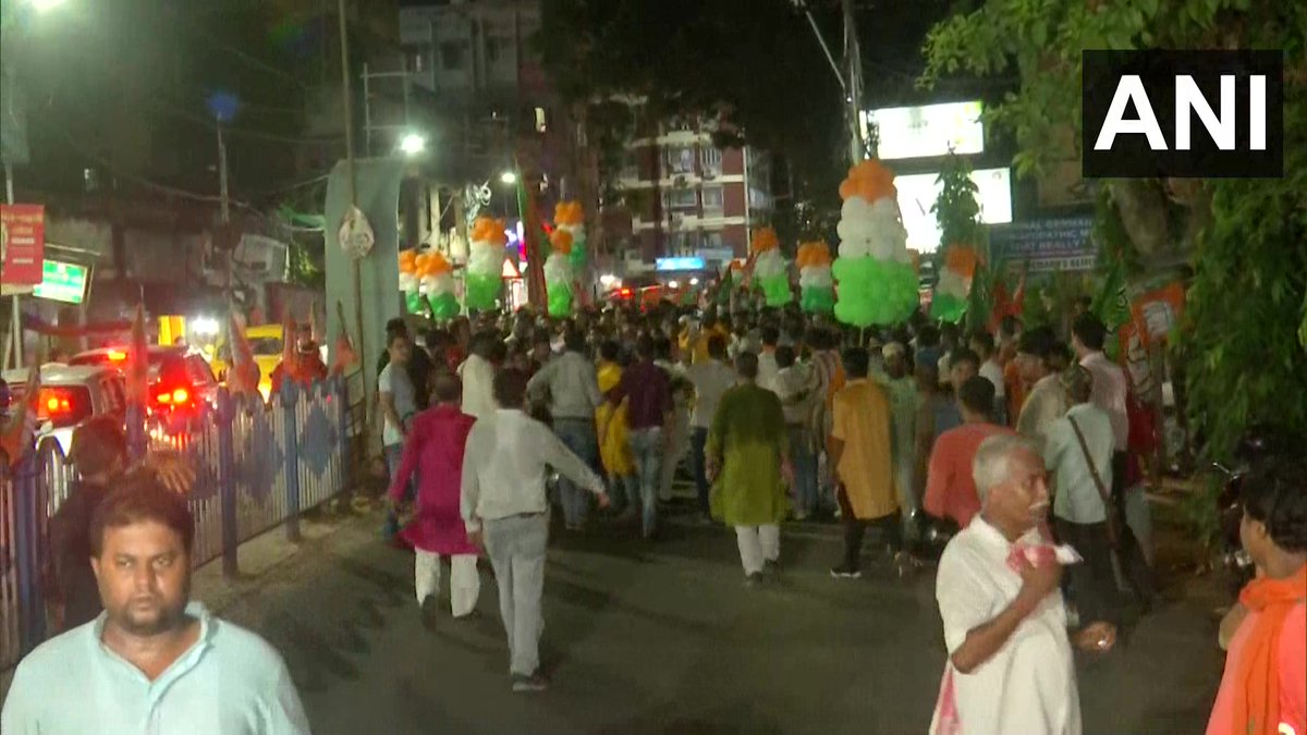 West Bengal | BJP held a march from Garia to Jadavpur in Kolkata regarding their... - Kannada News