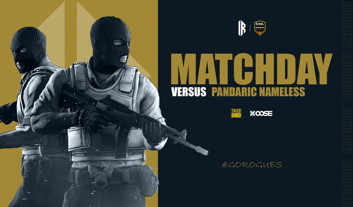 ImmortalRogues's tweet photo. [#MatchDay]

Am Sonntag gehts in den 4. Spieltag der #ESLMEISTERSCHAFT 🔥
Unsere Jungs werden ihr Bestes geben um die 2 punkte zu sichern😈

Immortal Rogues  🆚 @PandariceSports Nameless

📅11.09. - 19:00Uhr
📺 https://t.co/S4m5Nf0Lyf
🎙️ @FerKiNey 

#CSGO #eSports #Twitch #GOIR https://t.co/VQkMbw9YXx