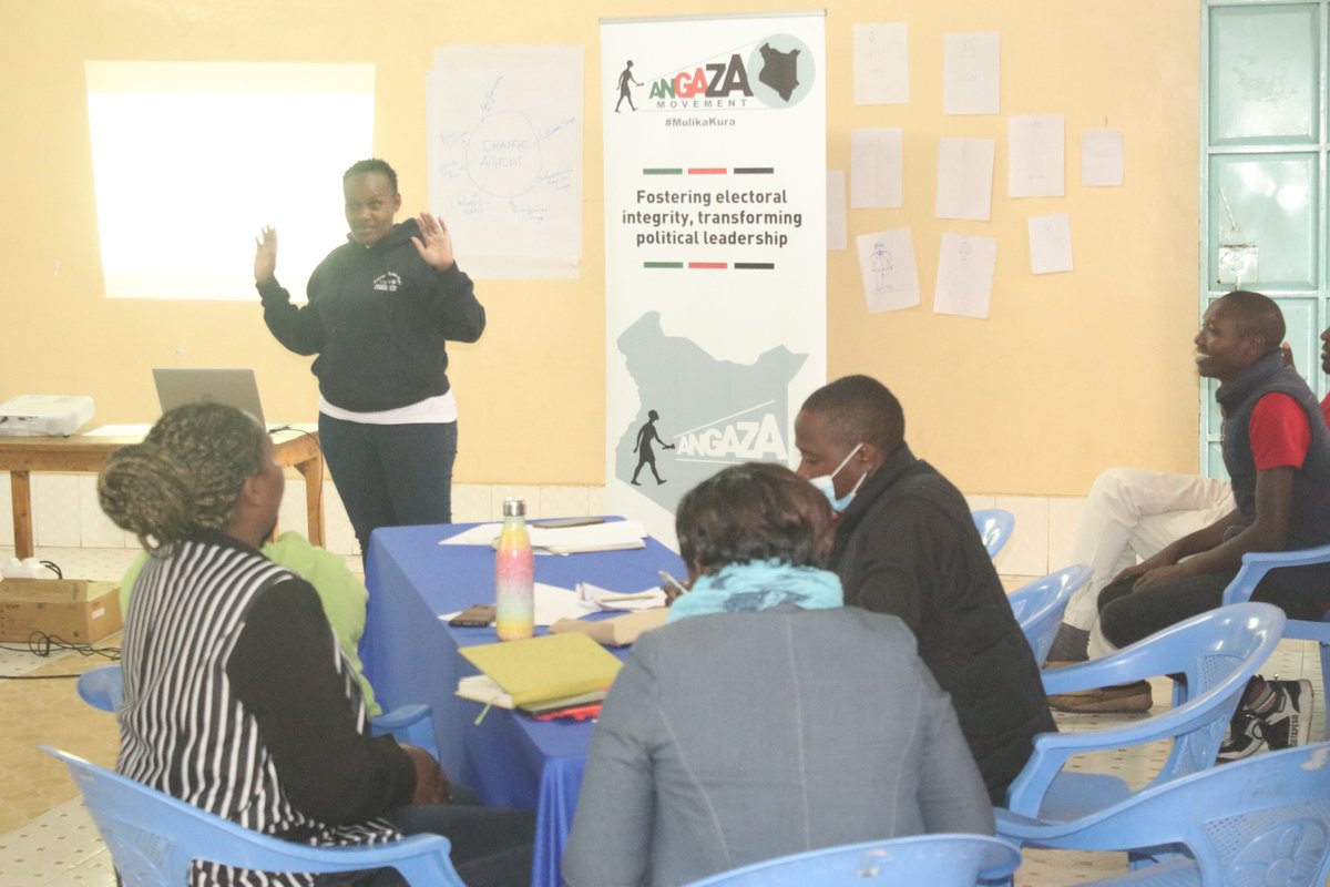 AngazaNakuru's tweet photo. The Election season is finished! 
 Today, we are in Njoro constituency on an accountability forum, empowering leaders from divergent sectors to hold the elected leaders accountable for their work and the promises they made during campaigns.
@thekhrc @WinnieMasai @AngazaMovement https://t.co/6N85TB8sw6