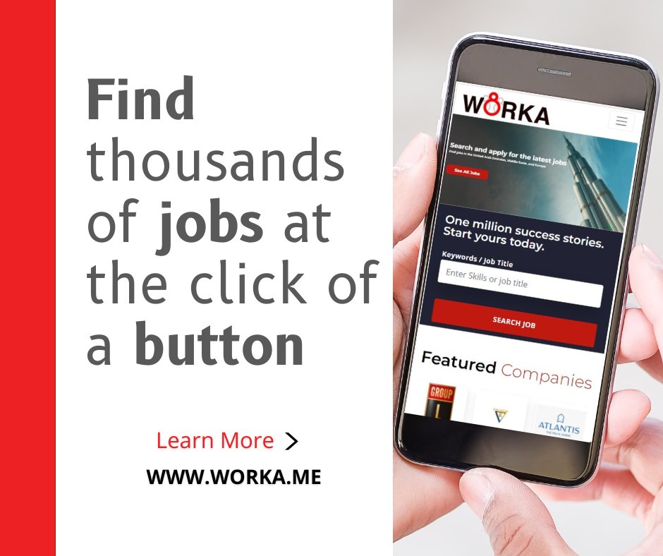 MeWorka's tweet photo. Find thousands of jobs at the click of a button.
Visit now https://t.co/zr3bxMEbGr and find your dream job.

#jobs #employment #hiring #worka https://t.co/e1JFBl2rK4