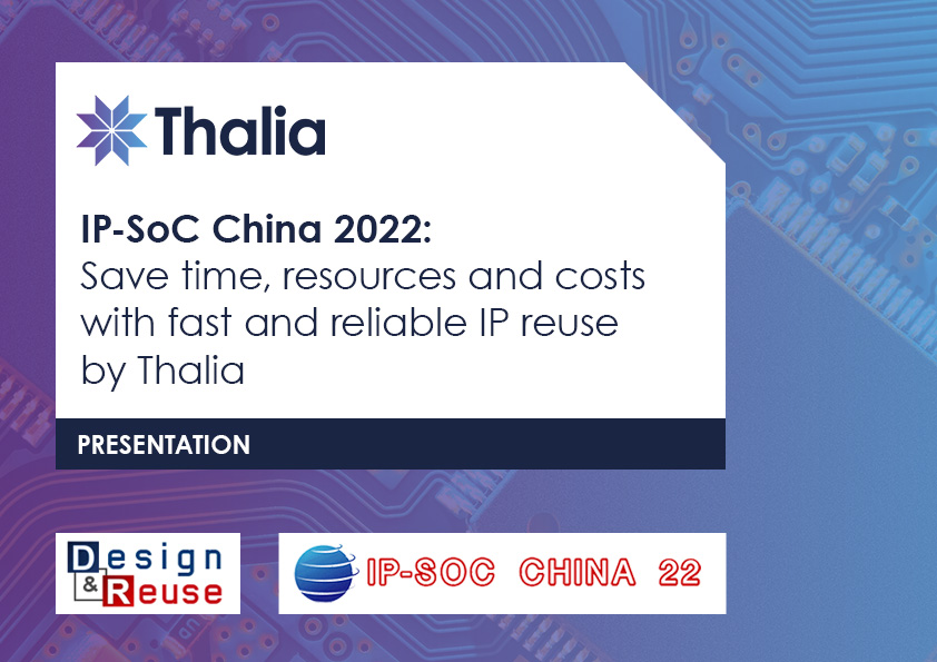 Thalia_IP_Reuse's tweet photo. The #semiconductorindustry is facing increased demand for #semiconductor resources. Thalia’s, China Representative, Fionn Liu, presented at @designreuse's #IPSoC today on how #IPreuse saves IP houses, Tier 1 players and foundries - time and costs. https://t.co/Skmi0jaL8a