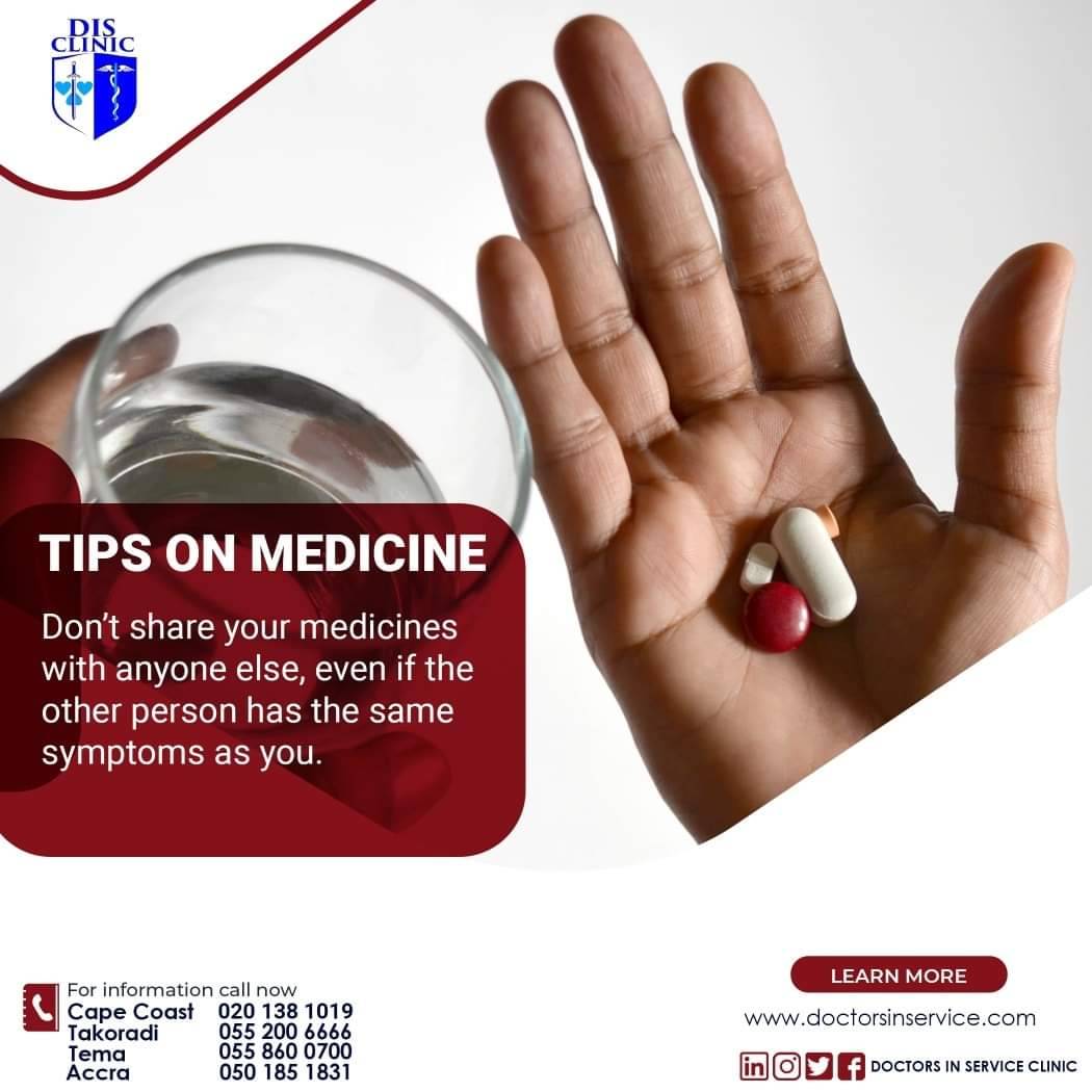 disclinic's tweet photo. Don't share your medicine with anyone else.
#disclinic #medicinetips https://t.co/VDMnJHYyGj