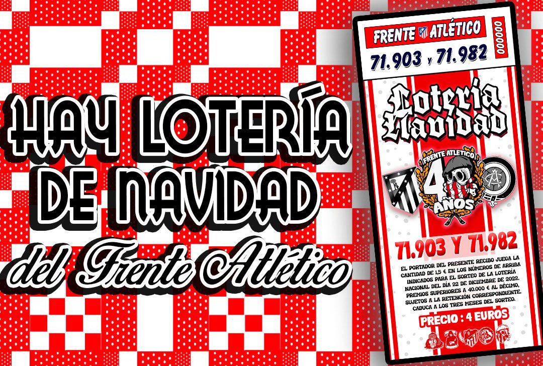 FA82Oficial's tweet photo. Ya está disponible la lotería del grupo en los puntos de venta habituales, también durante los descansos y muy pronto disponible en nuestra web. https://t.co/X4R9pkwOGk