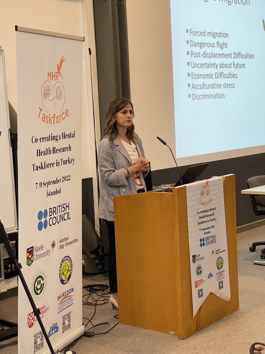 At the ⁦<a href="/MHR_Taskforce/">Mhrtaskforce</a>⁩ joint launch event and workshop at ⁦<a href="/BiLGiOfficial/">İstanbul Bilgi Üniversitesi</a>⁩ discussing several issues on forced migration and mental health of refugees. ⁦<a href="/gokceok/">Doç. Dr. Gökçe Ok</a>⁩ ⁦<a href="/HRUGOC/">HÜGÖÇ</a>⁩ ⁦<a href="/HuseyinC1/">Huseyin Cakal</a>⁩ ⁦<a href="/CerenAcarturk/">Ceren  Acarturk</a>⁩