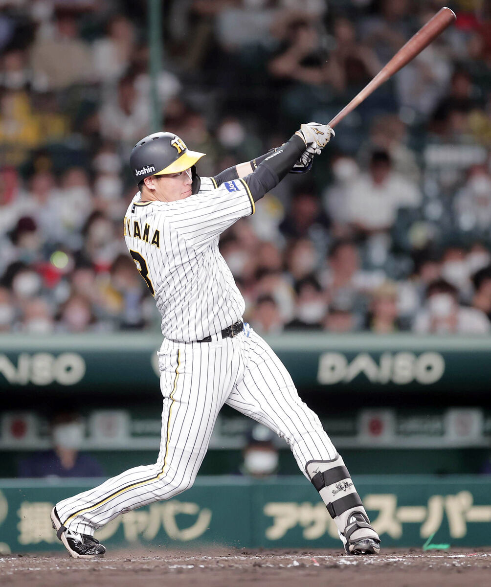 阪神 】大山悠輔、自己最長13戦連続安打 打者11人猛攻の一挙6点呼ぶ