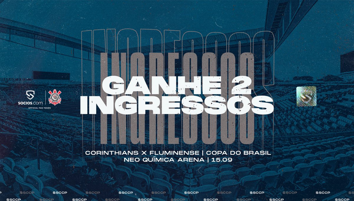 SociosBrasil's tweet photo. 🏆COPA DO BRASIL🏆

Fiel, para concorrer a um par de ingressos para o jogo @Corinthians vs Fluminense:

✅Siga @SociosBrasil
✅RT este post
✅Comente: $SCCP

ℹ️Os 3 vencedores serão anunciados no dia 09/09. https://t.co/5G3EUwAeun
