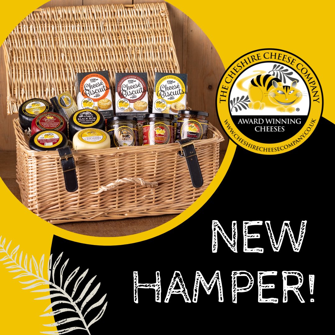 1CheshireCheese's tweet photo. New! The Taste of Cheshire Gourmet Cheese Gift Hamper💫

Lucy B
🌟🌟🌟🌟🌟
Unbelievably good!
THE BEST HAMPER CHESHIRE CHEESE HAVE EVER DONE!!! 

#cheese #cheesehamper #cheshire #food #new #foodhamper https://t.co/k2smg79PTB