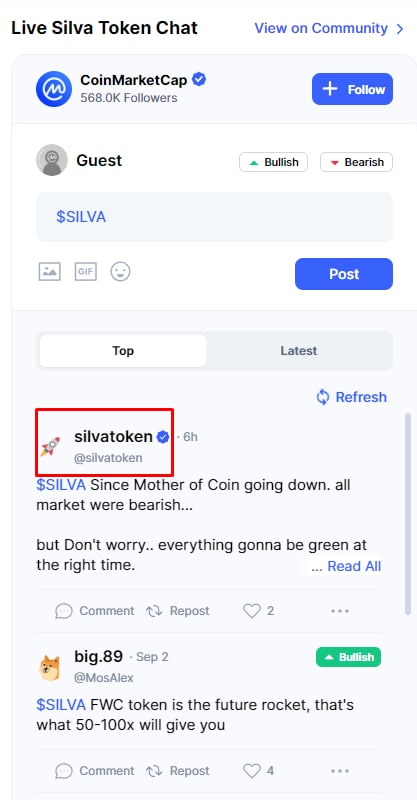 SILVA Token Official tweet media