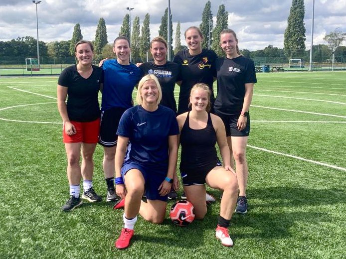 Hello Twitter 👋 
We had our first training session last night, looking forward to building the team and getting some matches under our belt soon! Follow us to keep up to date with our journey ⚽️🔥💪🏼 #womensfootball #sportsandsocial #teamwork #firefighter