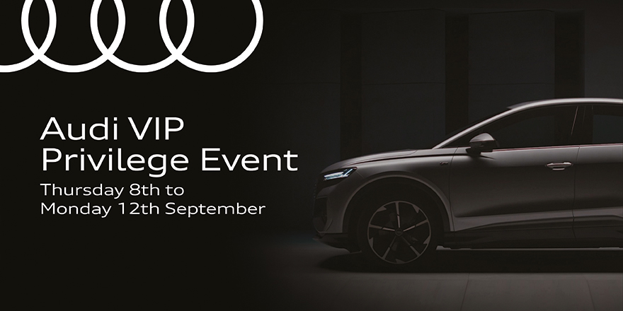 MarshallAudi's tweet photo. Join us at the Marshall #Audi VIP Privilege Event from Thursday 8th - Monday 12th September 2022. 

As a VIP Privilege guest, take advantage of significant savings against recommended retail price on brand new and used Audi vehicles. 

Register now > https://t.co/RP5KlShnOb https://t.co/lPJgQOYox5