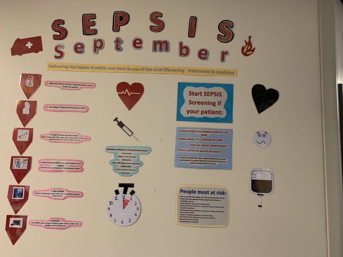 Carolyn (@carolyngeh25) on Twitter photo HON Sepsis Board ‘snap shot’. AMU who work at pace with a high volume of patients requiring sepsis care (hats off!). Looks great ♦️ <a href="/GEHNHSnews/">George Eliot Hospital NHS Trust</a> #SepsisSeptember HON Sepsis Board ‘snap shot’. AMU who work at pace with a high volume of patients requiring sepsis care (hats off!). Looks great ♦️ <a href="/GEHNHSnews/">George Eliot Hospital NHS Trust</a> #SepsisSeptember