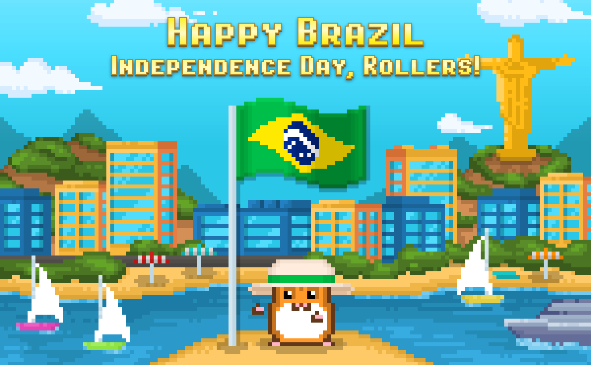 rollercoin_com's tweet photo. Feliz Dia da Independência do Brasil! 🇧🇷

Hamster wishes peace and prosperity to everyone on this great day! 💥

Let celebrations begin 🤩 A new powerful O Mineiro and Liberty Hat are waiting for you to make this Holiday even more fantastic! 💫

Join🔥👇
https://t.co/kBdocmQMSD https://t.co/sehlbnDrWS
