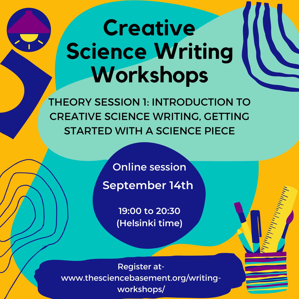 ScienceBasement's tweet photo. Interested in writing a science blog or a creative science piece? Join us on our weekly creative writing workshops organized by The Science Basement.
Find out more and register here: https://t.co/rlMvtLMY0c
#writingworkshop #creativewriting #SciComm #thesciencebasement https://t.co/SCqCg8TCjE