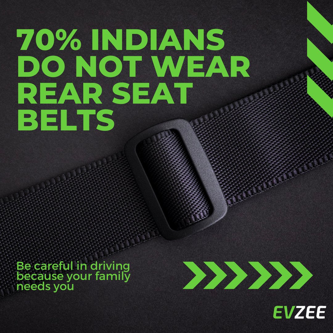 evzeeindia's tweet photo. Always Obey Traffic Rules!
From now on it is mandatory to wear rear seat belts to avoid fines!
#indiasafety #trafficrules #safetyrules #trafficsafety https://t.co/kgITf5CYEn