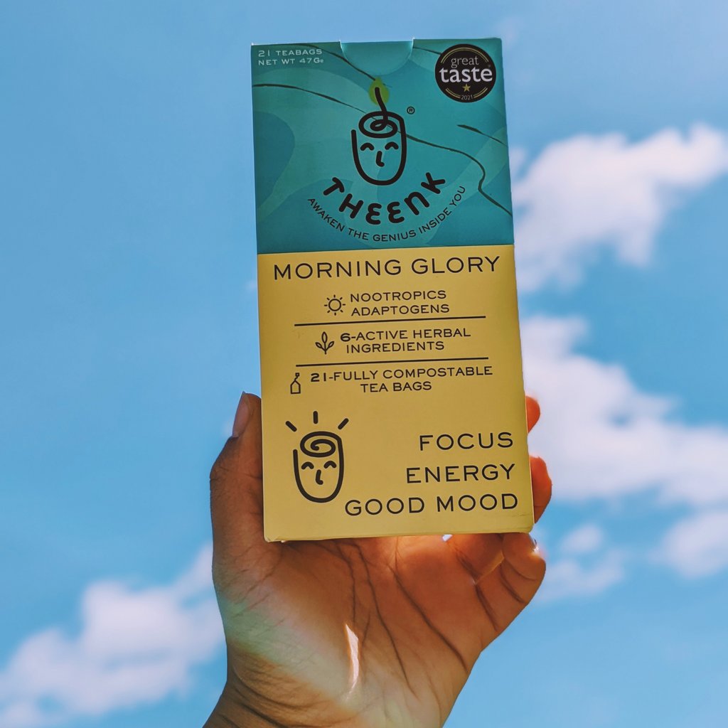 The colours of morning glory are inspired by the morning sun and summer skies as that's exactly how it makes you feel- heavenly! 😍Who needs some focus, energy and a good mood today? ⚡ Find our best-selling adaptogenic morning blend in your local @hollandnadbarett 💚