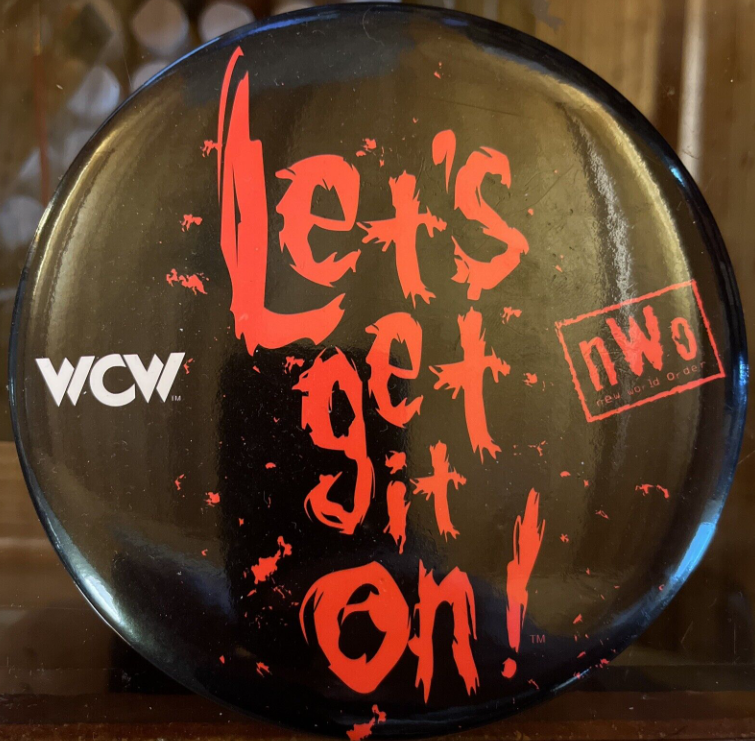 WCWTFPodcast's tweet photo. #WCWWorstMerch @WWE
I was supremely disappointed when I found out this was a wall plaque.
Thought it was an overtly sexual pog. https://t.co/9pKk7ClMhJ