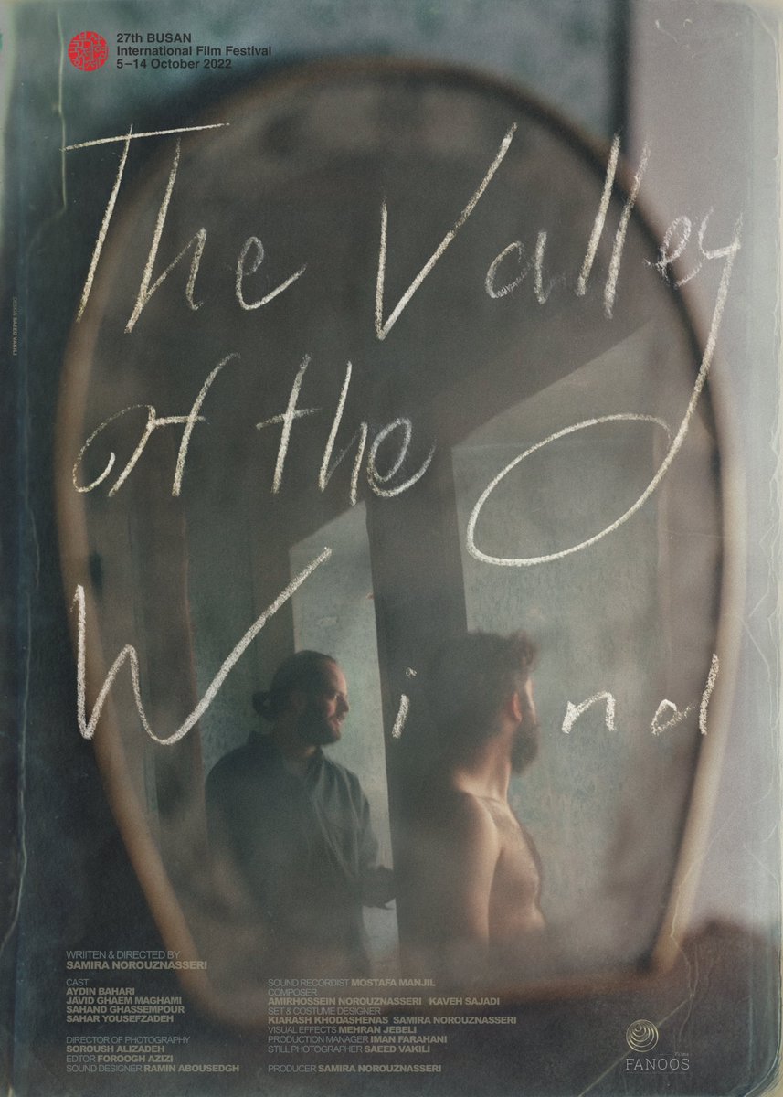 FanoosFilms's tweet photo. Excited, proud and honored to announce that our short title “#The_Valley_of_the_Wind” directed by #Samira_Norouznasseri is selected to have its world premiere at the upcoming #BusanInternationalFilmFestival! 
*
#BIFF2022 
#FanoosFilms https://t.co/w4bgvuXHX8