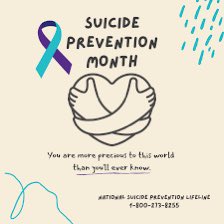 TKTarrant's tweet photo. September is National Suicide Prevention Month. How to support those in need. https://t.co/ufpboqYzTJ