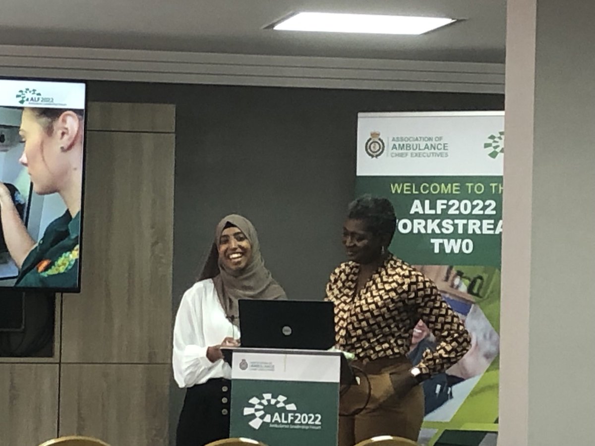 Incredible, heartfelt reflections from #HafsaMahumud about her experiences as a black Muslim paramedic; #ALF2022 delegates - if you were unable to join this session, pls make sure you take time to watch the recording ⁦<a href="/AACE_org/">The Association of Ambulance Chief Executives</a>⁩ ⁦<a href="/a_nortleymeshe/">Agatha Naa-Ashiorkor Nortley-Meshe</a>⁩