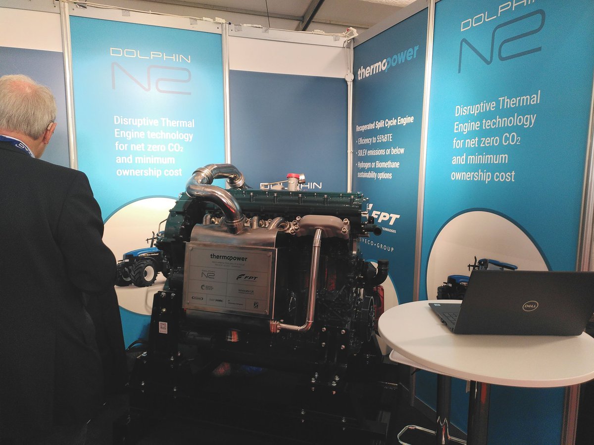 dolphin_n2's tweet photo. Come &amp; find out more about the ThermoPower(R) @dolphin_n2 engine at Stand C4-408 @lcv_event #hydrogen #zeroemissions #dolphinn2 @FPTIndustrial #FPTIndustrial @theapcuk  
@CenexLCFC https://t.co/OcO6LCj8l3