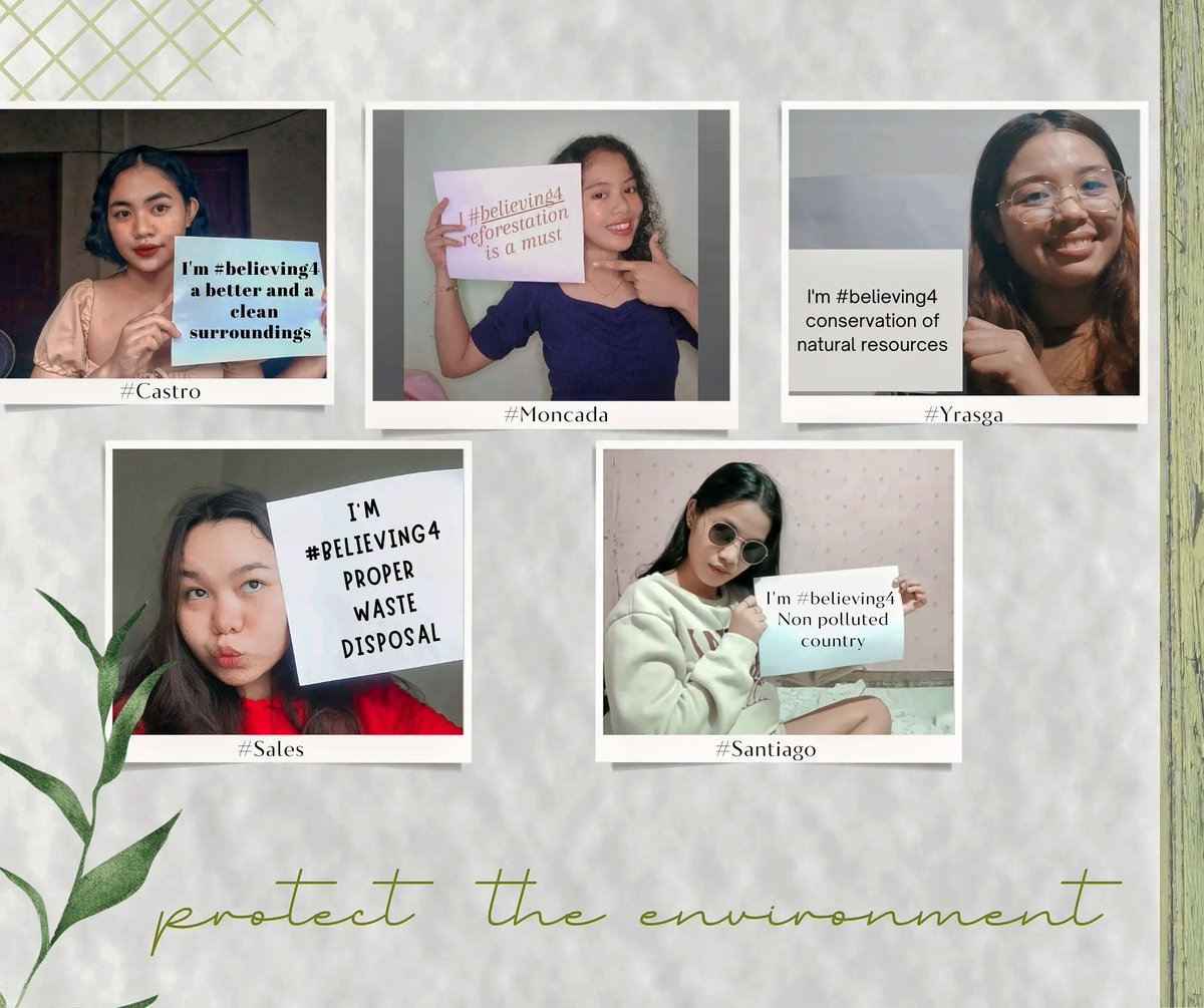 Graceeeiousme's tweet photo. "Environment is no one's property to destroy: It's everyone's responsibility to protect".
 Mohith Agadi

AND

We SABRINITEA believe that Teamwork is the ability to work together toward a common vision.

T - ogether
E - veryone
A - chieves
M - ore

#ManaSci
#Believing
#MA3B https://t.co/XBMNI110JE