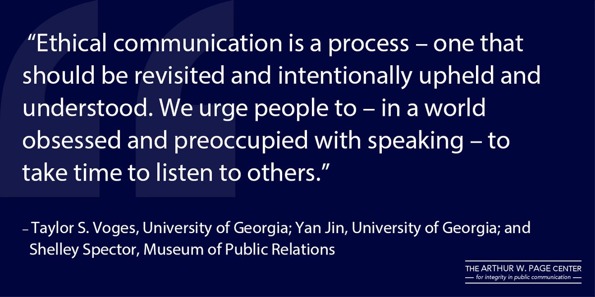 ThePageCenter's tweet photo. #COMMResearch in Progress: How Native American communication professionals address their roles in society
Blog post: https://t.co/fIwahjEUdE
#PRpros #PREthics https://t.co/efa7MB4Q1B