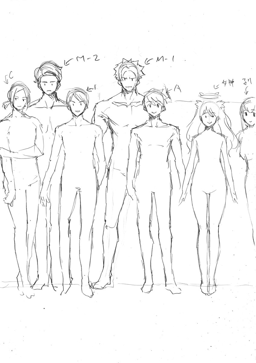 2話目のキャララフ等々。 