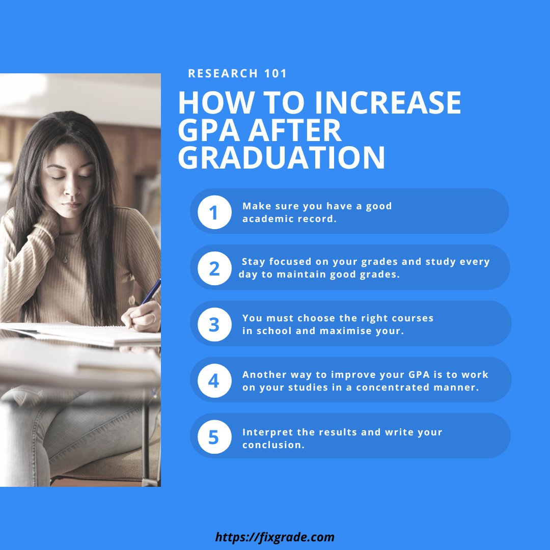 HOW TO INCREASE YOUR GPA AFTER GRADUATION-
fixgrade.com
#IOTA  #DevOps #DEVCommunity #engineerstalk #code #html #css #java #reactjs #Python #nodejs #javascript #developer #retweet #100DaysOfCode #AI #ml #machinelearning #digitalmarketing #fintech #TensorFlow #php #Code