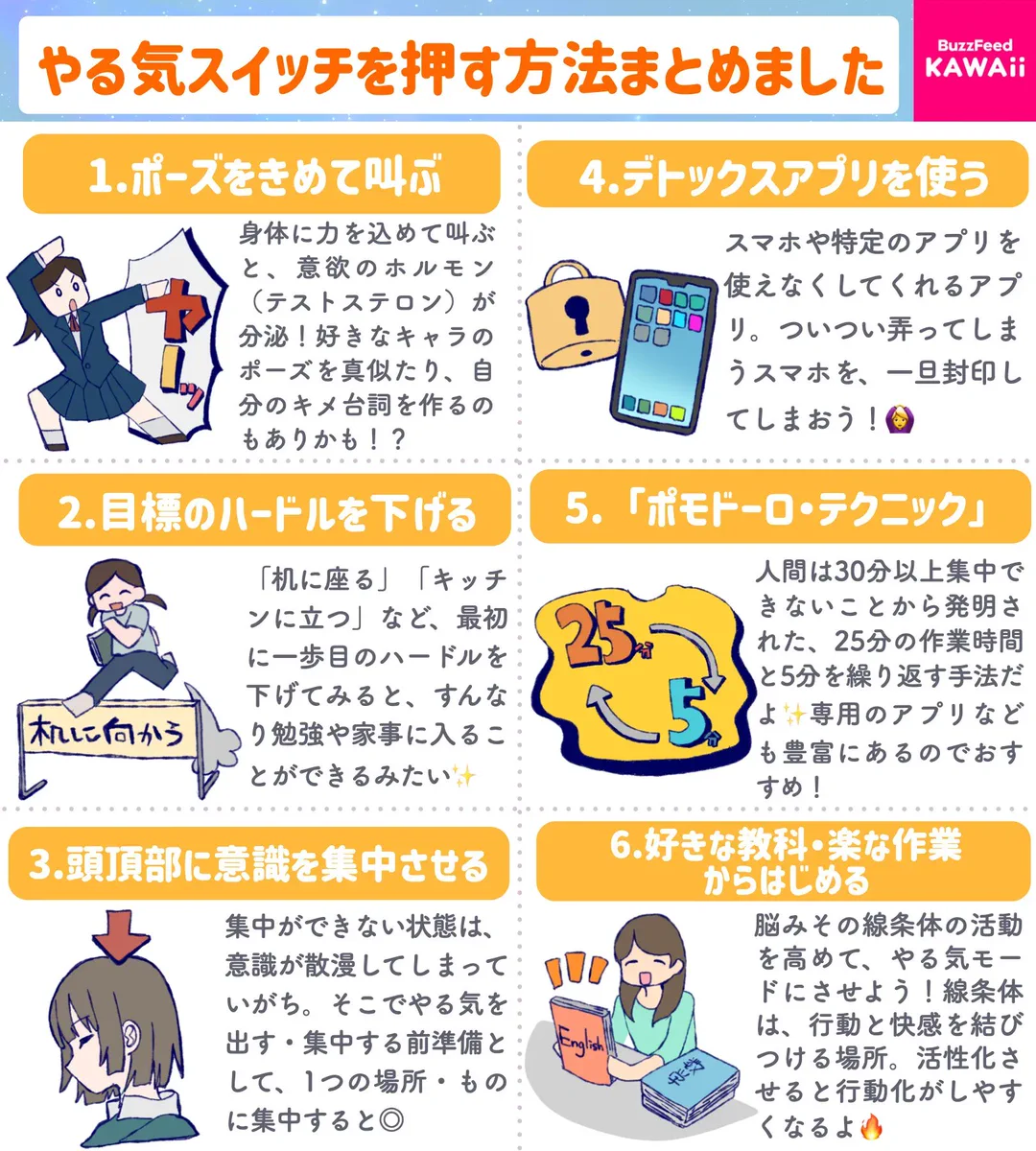 なんだかやる気が出ないという人必見！やる気スイッチを押す方法を12個紹介したツイートが話題に！
