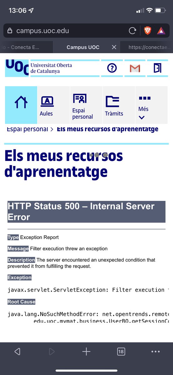 Zhao91's tweet photo. Hola @UOCuniversitat! Estic tenint problemes per accedir a l’apartat dels meus recursos de la vostra web! Es solucionarà ràpid? https://t.co/6cMJoR3cM7