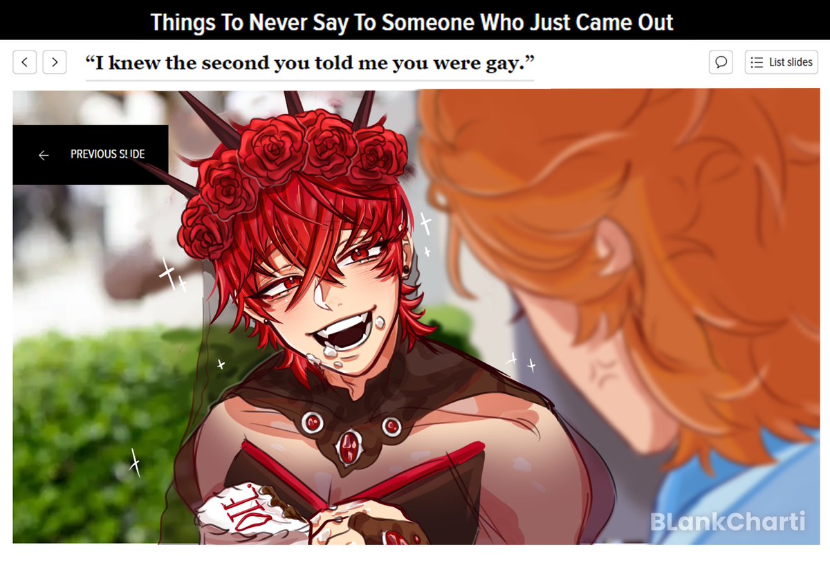 BLankCharti's tweet photo. Things to never say to someone who just came out #royalehigh #royalehighart #rhart https://t.co/c0N6Rqm2rK