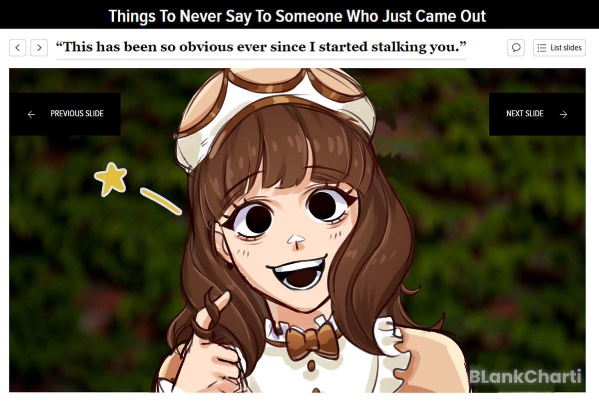 BLankCharti's tweet photo. Things to never say to someone who just came out #royalehigh #royalehighart #rhart https://t.co/c0N6Rqm2rK