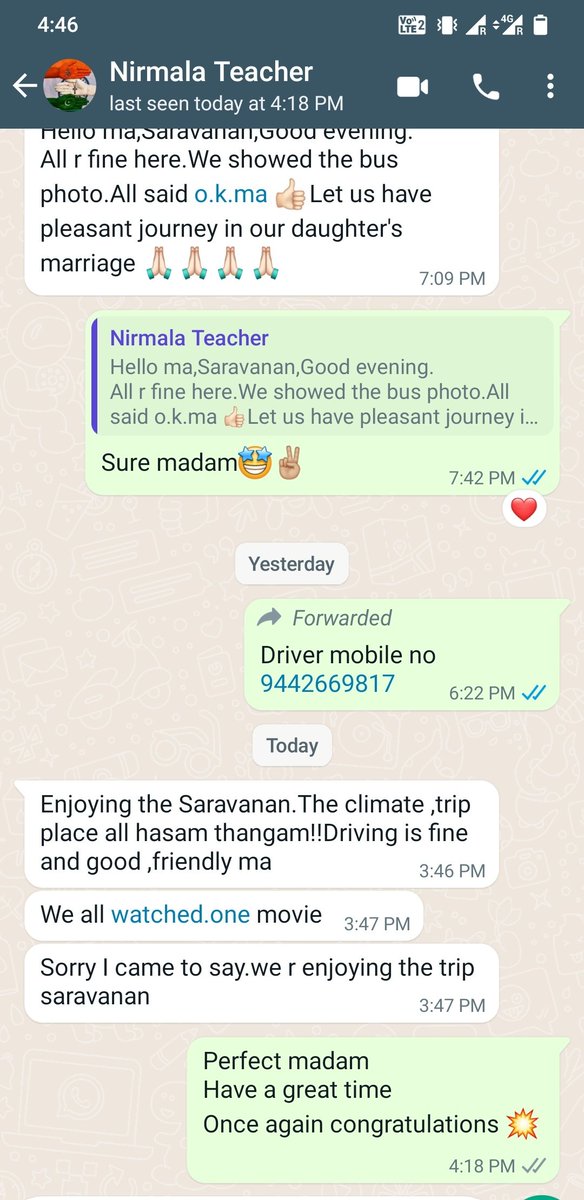 Travel_Pollachi's tweet photo. This is what we work for 
#safetarvelspollachi #pollachi #safe #traveller #customer #guest #review 
#family #friends 9500781299 https://t.co/d09cSXZTFA