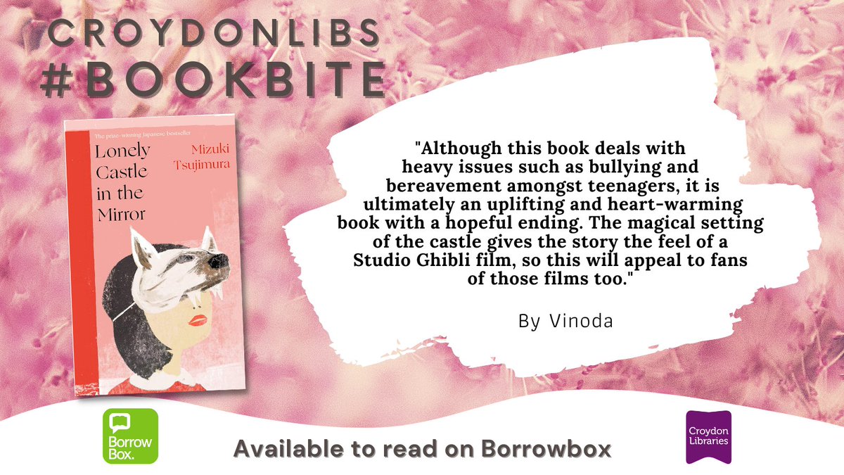 CroydonLibs's tweet photo. This weeks #bookbite is a lovely fantasy story about mental health and the struggles of adolescence. Available to download through @BorrowBox. Discover this book and much, much more via our digital library service. https://t.co/4IirMlCNGK https://t.co/iKFajTL23n