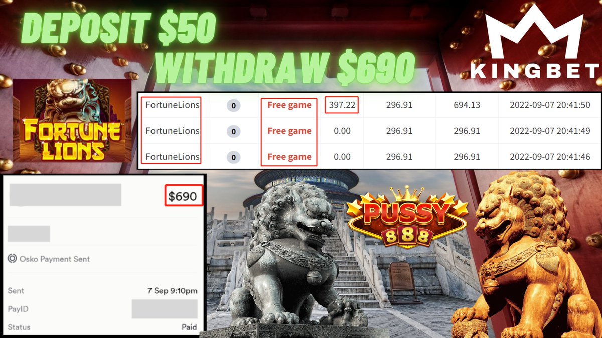 KINGBET_AUS's tweet photo. 🥳Congrats Dear Member 🇦🇺KINGBET🇦🇺 Deposit Only $50 Get Withdrawal $690‼️

🌐Contact Us► https://t.co/jpqXWbH6N4

#KINGBET #freegame #Australia #casino #onlinecasino #trustedcompany #slot #welcomebonus #rebate #bonus #918kiss #pussy888 #mega888 #evo888 #live22 #x500 #joker https://t.co/e46rWw9DXz