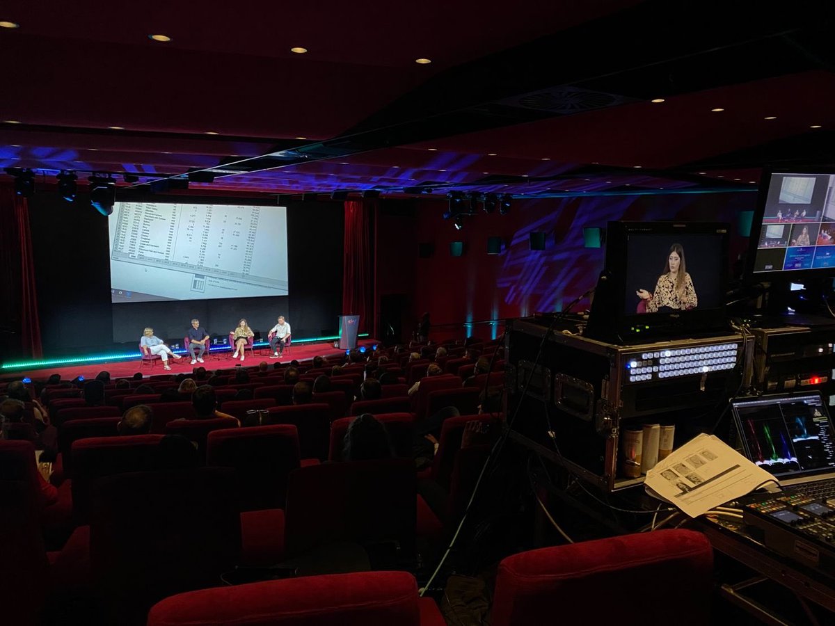 TechexUK's tweet photo. Awesome setup by the Sky Cloud Production Team producing the #SkyTechSummit using some pretty awesome tech choices as well ;) https://t.co/Nzi1GmWGt1