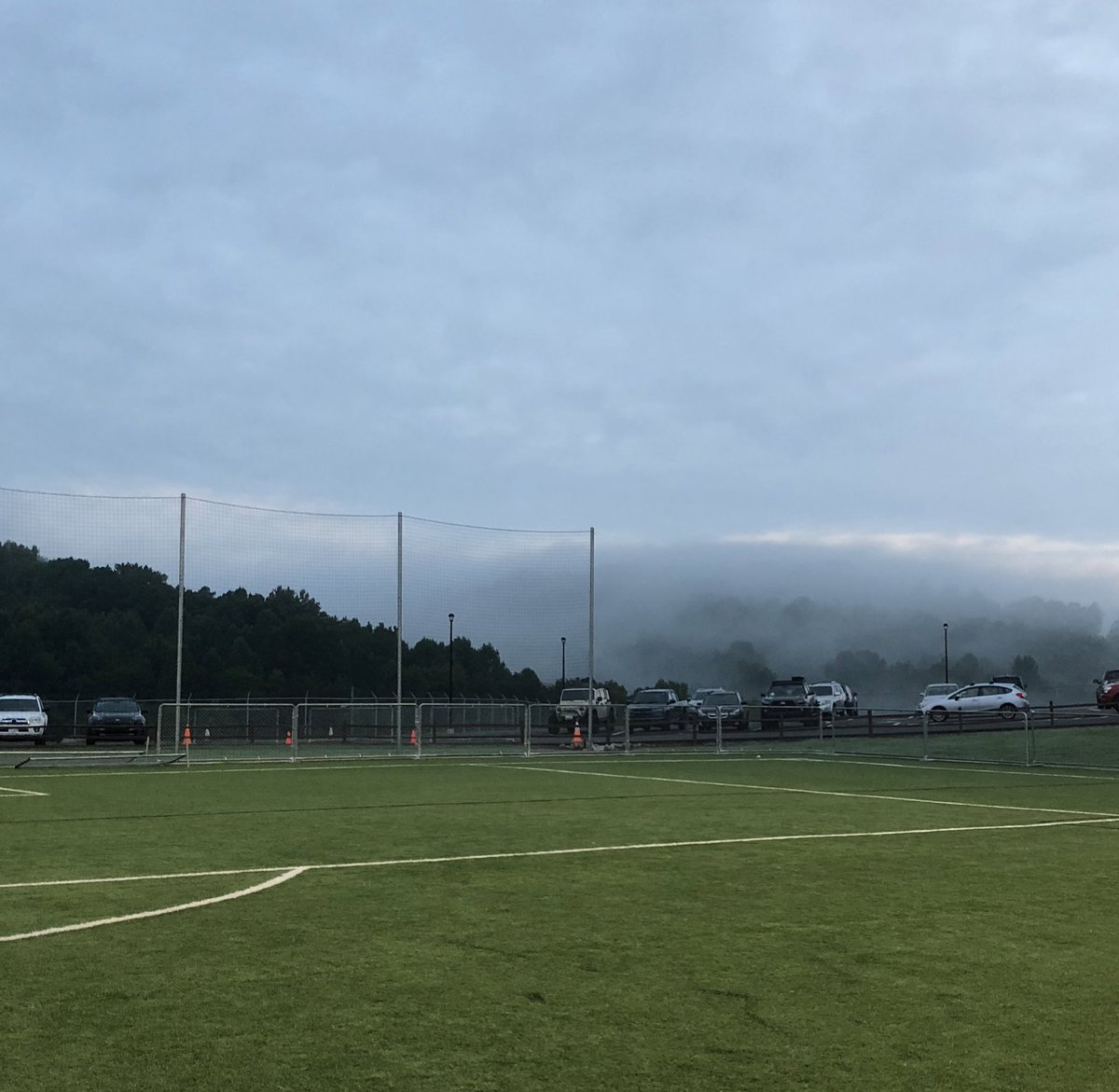 TWULacrosse's tweet photo. Not a bad view at the end of practice….Bulldogs working early today! https://t.co/8tzbyx9fUt