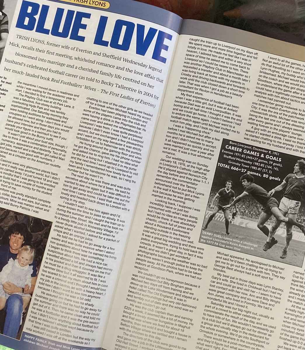 KavanaghsArklow's tweet photo. As said previously @Bluestocking63 - “available in all good newsagents! 💙 #UTFT #NSNO #MickLyons #Everton https://t.co/qy9F4UrxsN