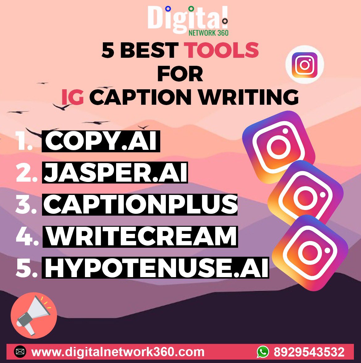 DigiNetwork360's tweet photo. Your IG caption is the key to getting people to engage and click on your story.

Follow Digital Network 360 to get more tips and tricks

#digitalmarketingagency #website #digital #digitalmarketingtips #pune #digitalmarketingstrategy #digitalmarketingexpert #onlinelearning https://t.co/p2cCdFdhUi