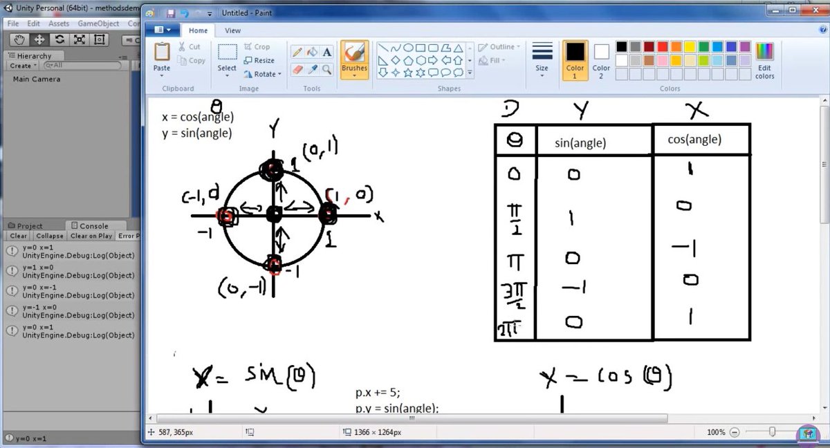 ManjunathChidre's tweet photo. Circular Movement with Sin and Cos Function in C# with Unity3D. Watch Now: https://t.co/qU2iCxOjHq

Learn more at: https://t.co/uVx043wHAc

#unity3d #unity #unityscripting #gamemath #gamedesign #gamedevelopment #gameprogramming #programming #coding https://t.co/TuMZVp4qDe