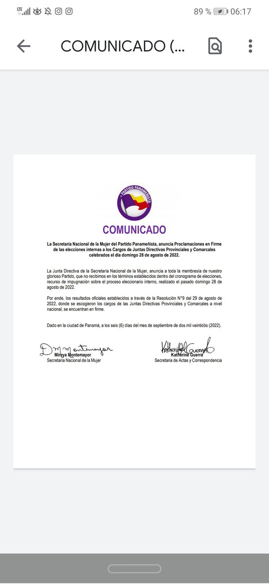 m_panamenista's tweet photo. Cumpliendo con el Reglamento y cronograma de elecciones, la Secretaria Nacional de la Mujer en el día de ayer, proclamó a las electas Directivas de la Mujer provinciales y comarcales, gracias a todas las que participaron en este evento en #Democracia #Mujerdevalor https://t.co/ocZvNkbHkn