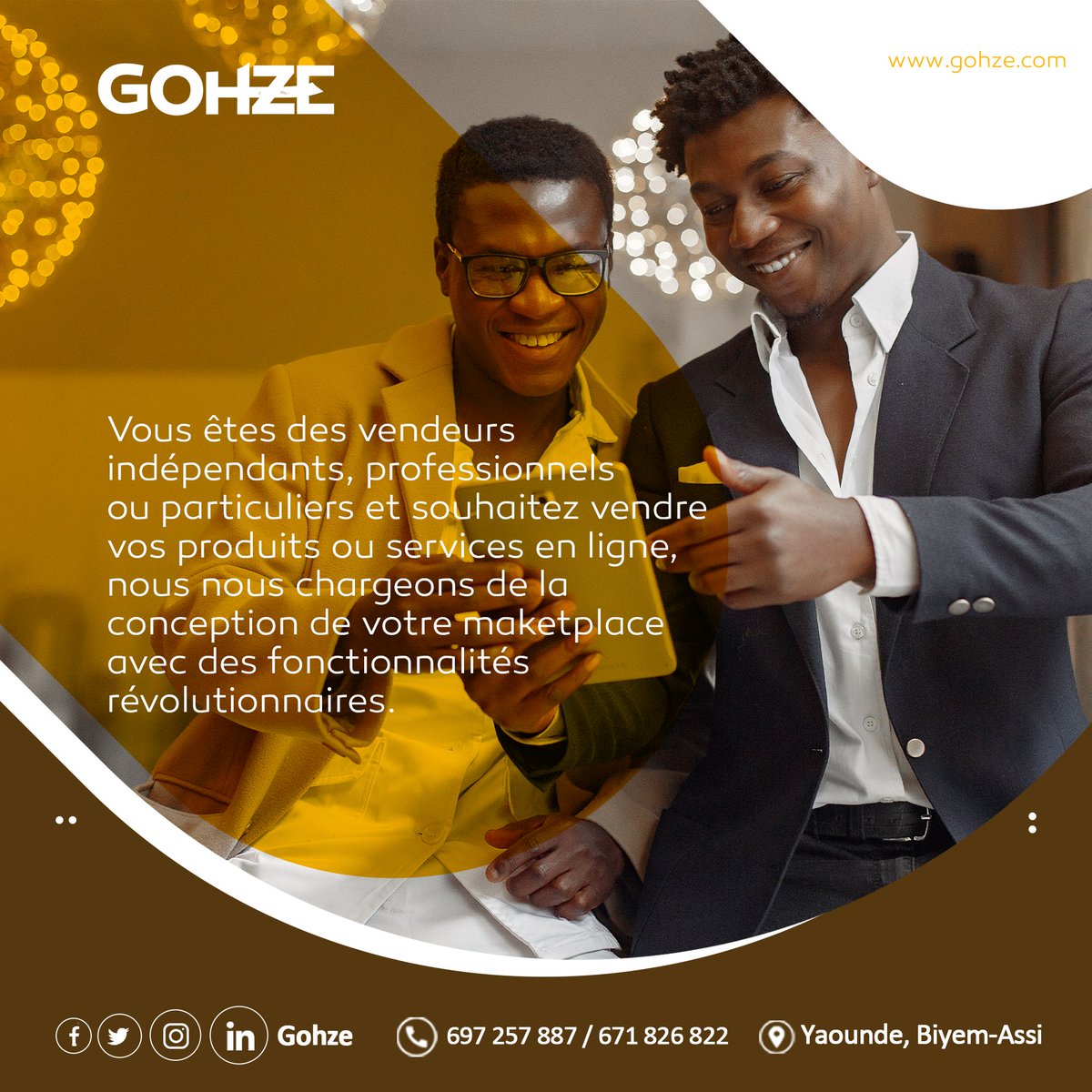 GohzeGroup's tweet photo. Contactez le professionnel du web @GohzeGroup  et rendez votre rêve, une réalité !! 👌😊

#webagence 
#gohze 
#letsmovetothenextstep https://t.co/X8khJQgM2J