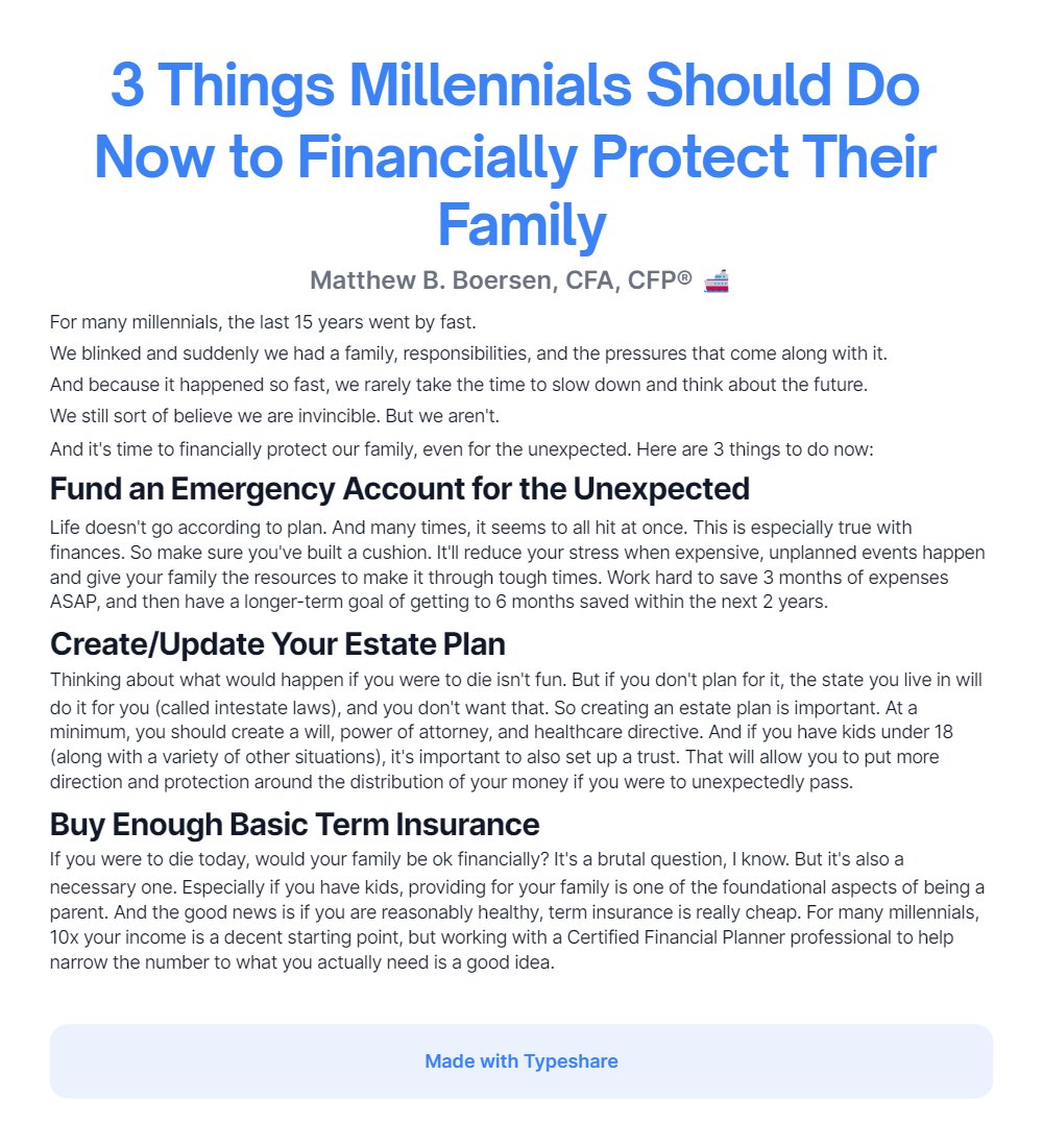 Matthew B. Boersen, CFA, CFP® tweet media