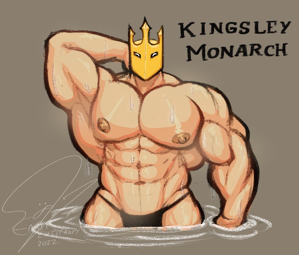 Entitropy's tweet image. Meet my new oc! Kingsley Monarch!

The helmet IS his head uwu
#Entitropy #KingsleyMonarch