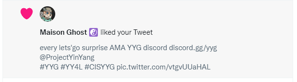 Kata99947421's tweet photo. Woooow💥Thank you @MaisonGhost  you are the only one who noticed my tweet. I am very happy😇
@ProjectYinYang 
#YYG #YY4L #CISYYG https://t.co/YRBZtGLUft