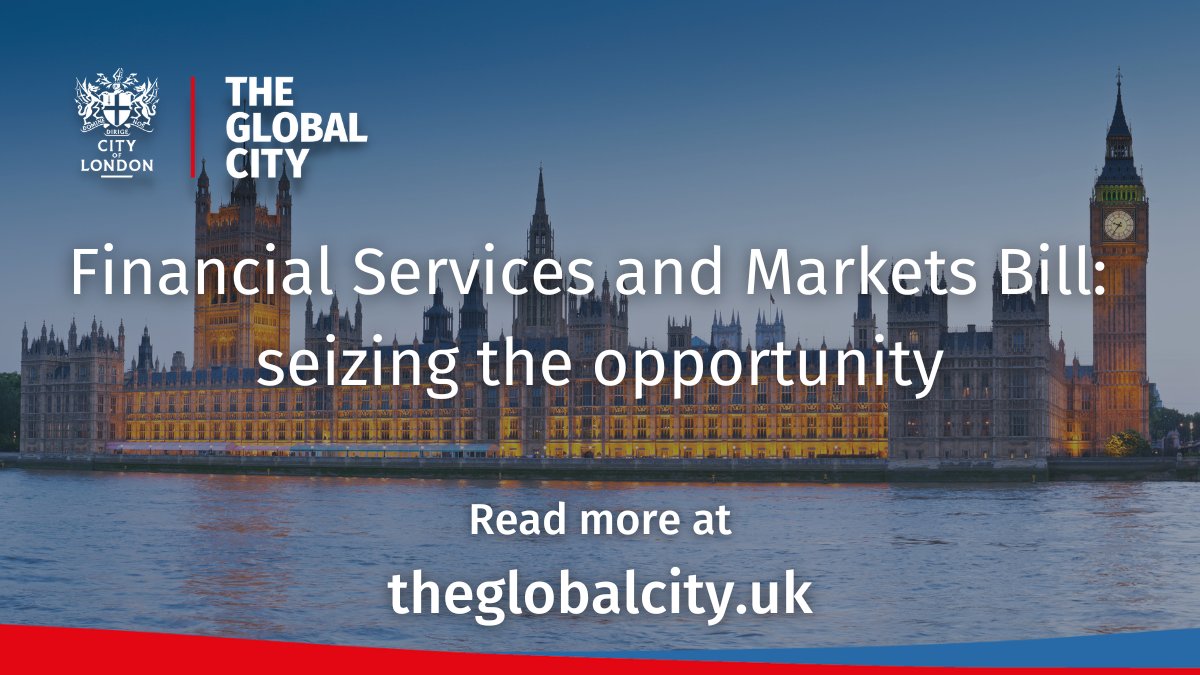 cityoflondon's tweet photo. Today sees the 2nd Reading of the Financial Services & Markets Bill #FSMbill.
Read more about the opportunities this presents to boost UK competitiveness in financial services.
https://t.co/94kX9c4wv3 https://t.co/A5XCfRzQCi