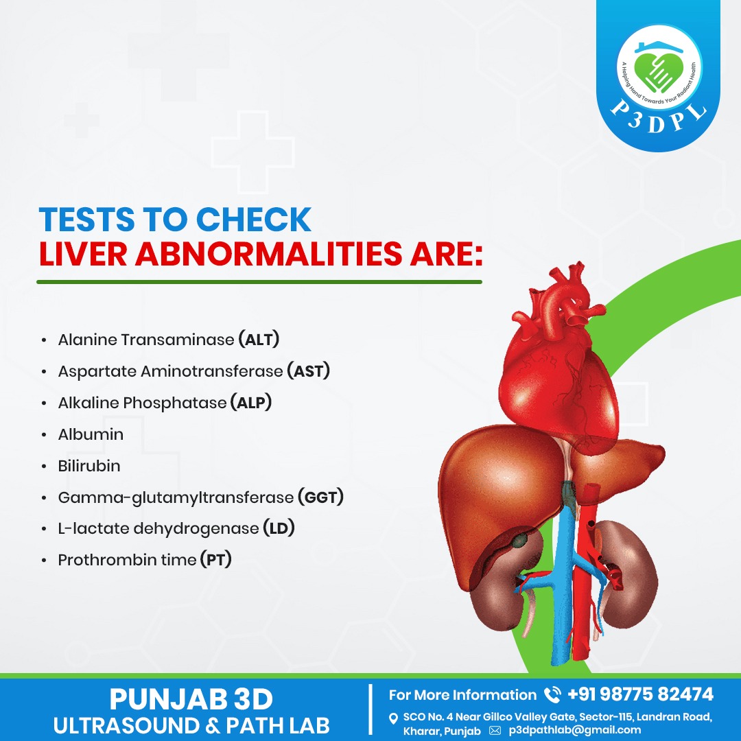 3d_path's tweet photo. Your doctor may order a liver function test if you’re experiencing symptoms of a liver disorder. Contact Punjab 3D Ultrasound &amp; Path lab to get your LFT done and to know about more healthcare benefits.
#radiology #ultrasound #pathology #liverdiseases #livertest #liverfunctiontest https://t.co/V5LP7paKI4